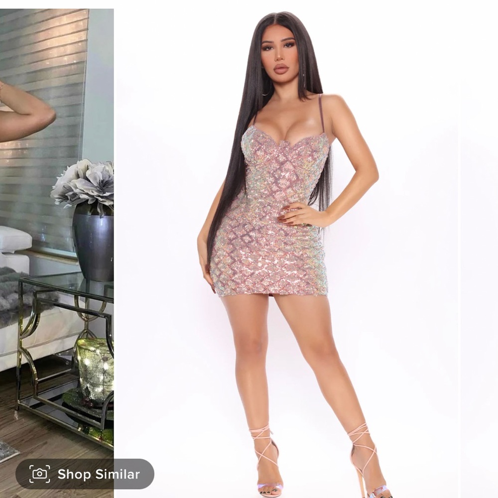 Fashion Nova iridescent mini dress